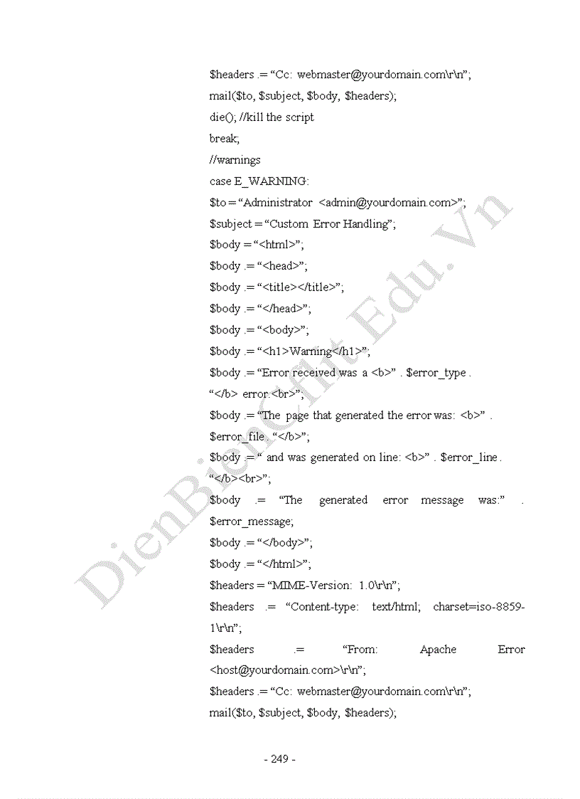 image for page Tất cả về PHP file Word 259 trang