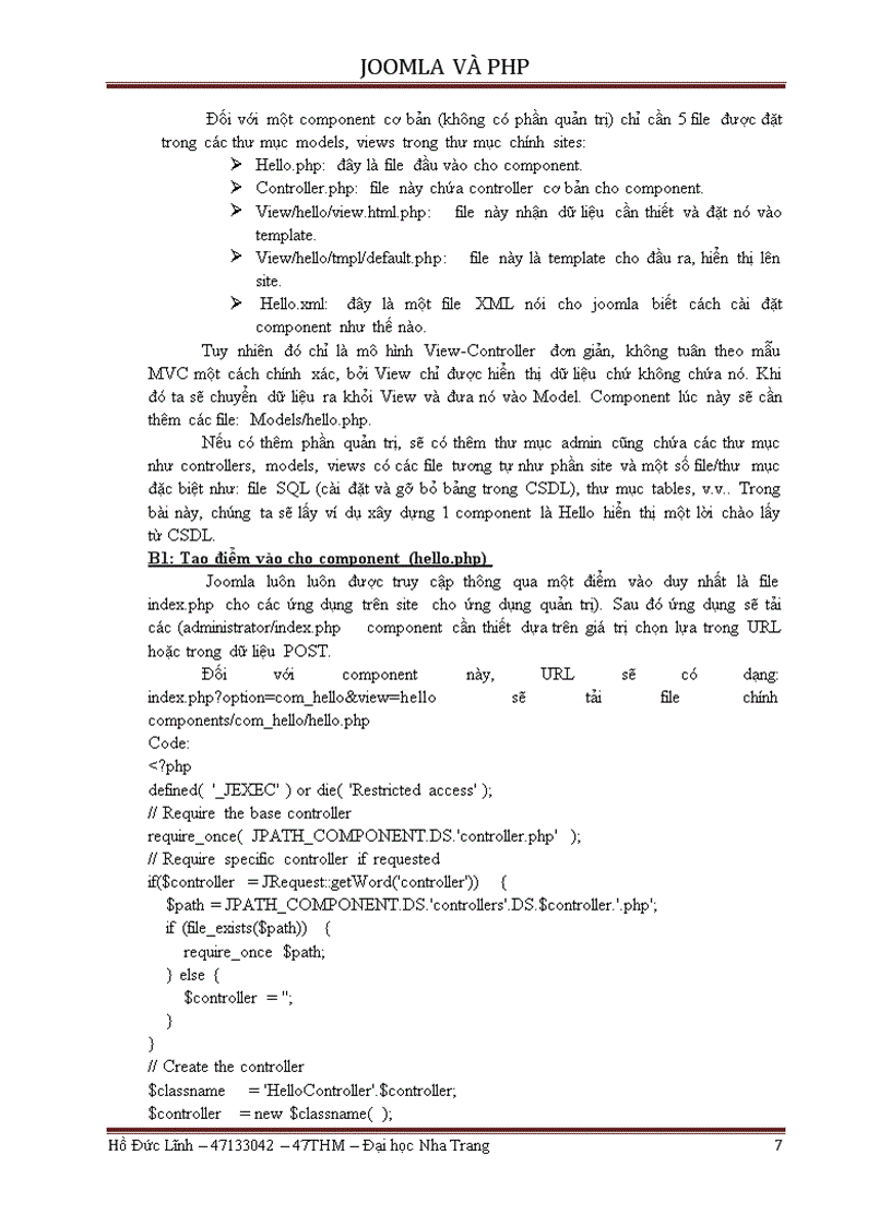 image for page Tìm hiểu Joomla và Lập trình PHP