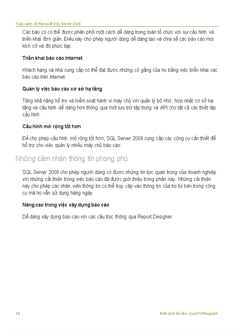 image for page Tổng quan về Microsoft SQL Server 2008