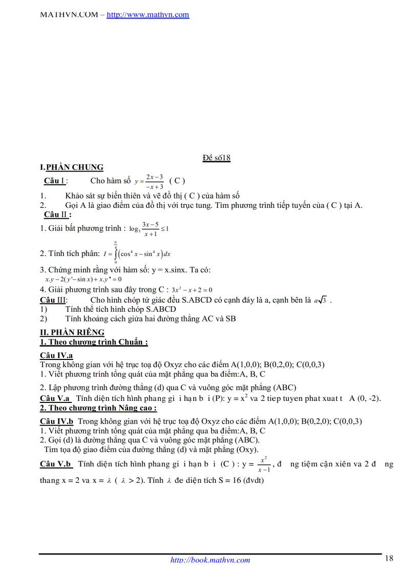 image for page 100 đề ôn thi tốt nghiệp THPT 2009 2010