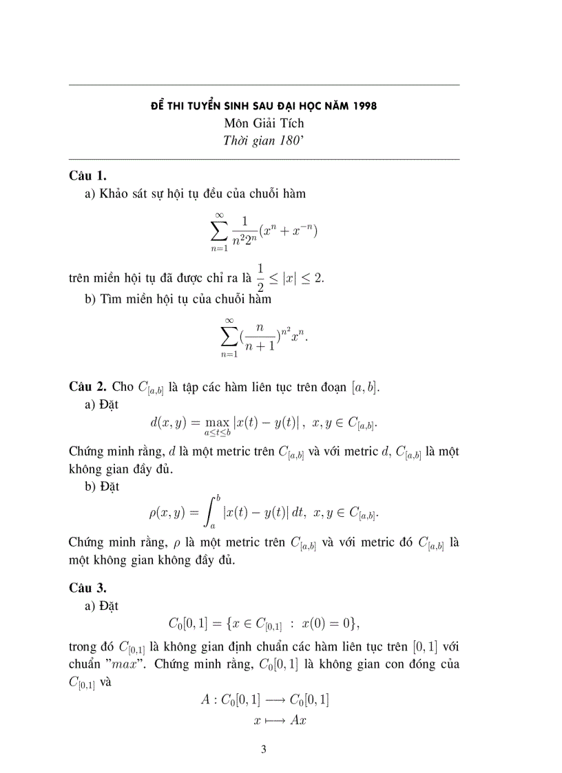 19 đề thi cao học 1998 2003