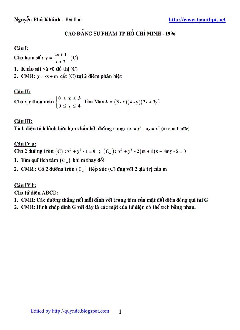 image for page 245 DeCaoDang DH 1996 2005 mon toan