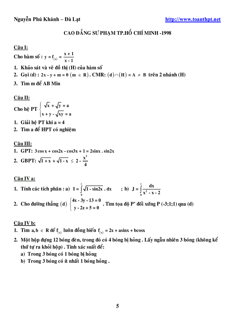 image for page 245 DeCaoDang DH 1996 2005 mon toan