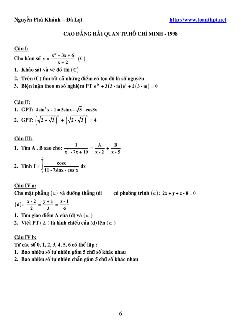 image for page 245 DeCaoDang DH 1996 2005 mon toan