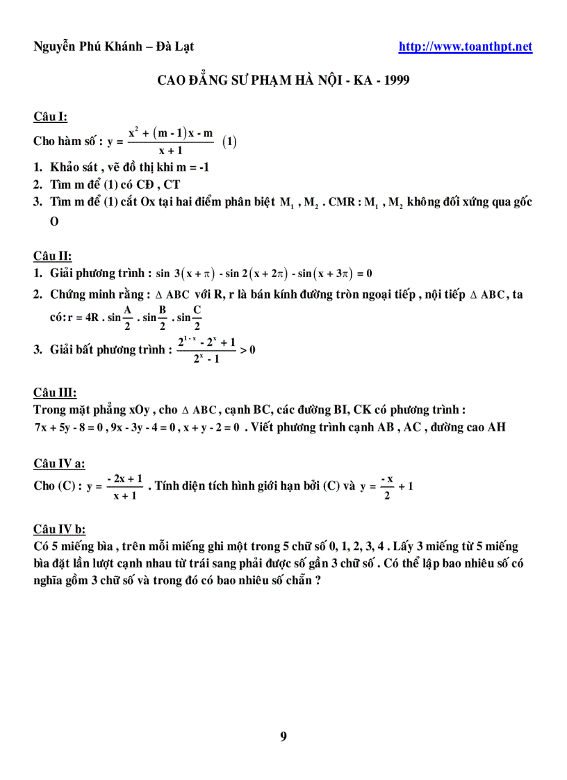 image for page 245 DeCaoDang DH 1996 2005 mon toan