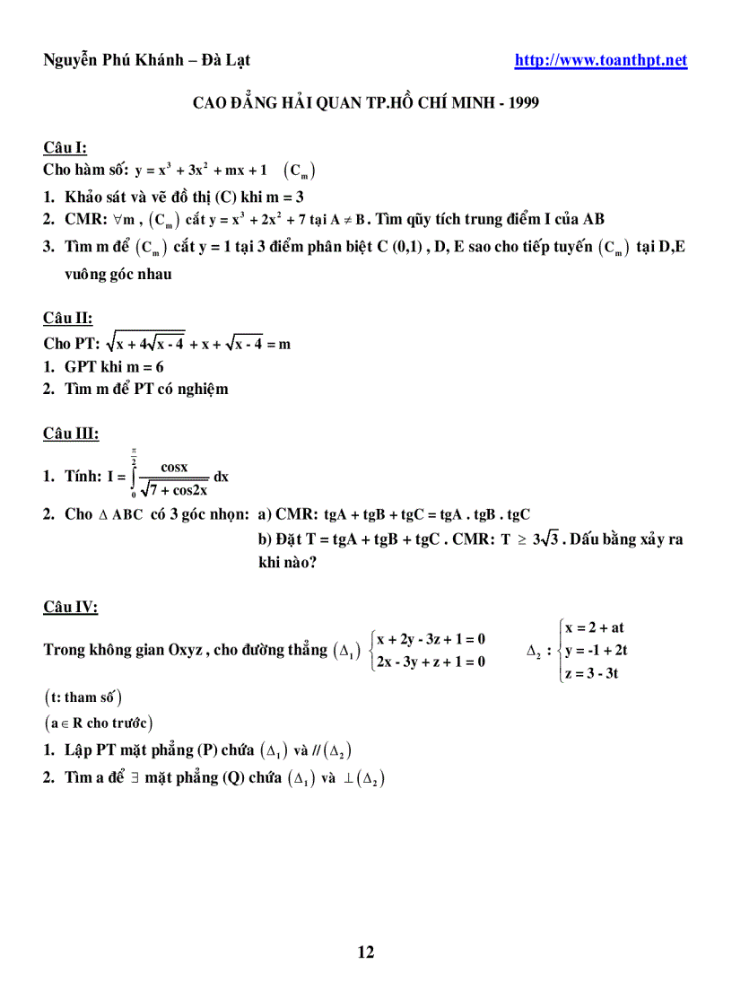 image for page 245 DeCaoDang DH 1996 2005 mon toan