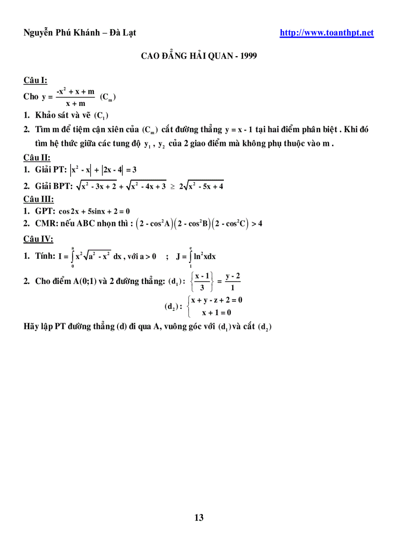 image for page 245 DeCaoDang DH 1996 2005 mon toan
