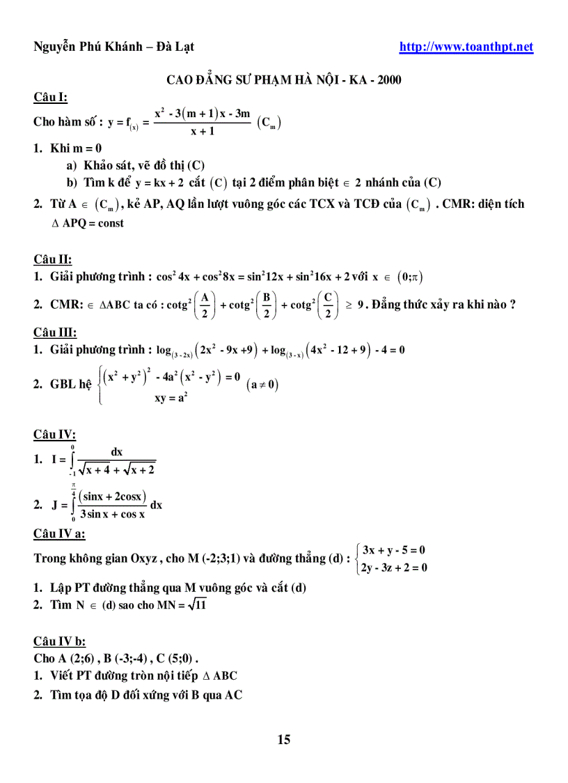 image for page 245 DeCaoDang DH 1996 2005 mon toan