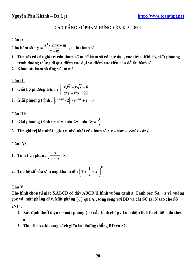 image for page 245 DeCaoDang DH 1996 2005 mon toan