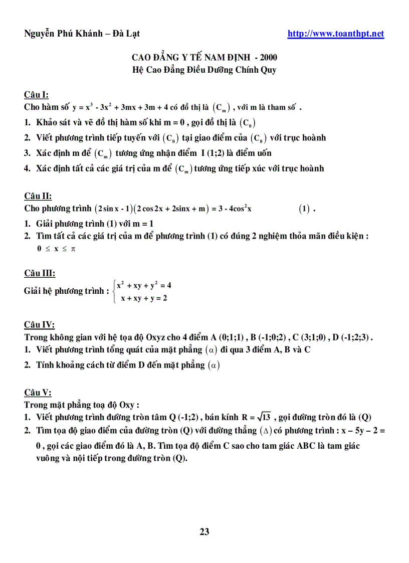 image for page 245 DeCaoDang DH 1996 2005 mon toan