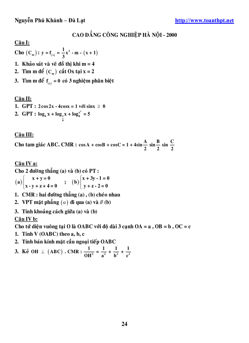 image for page 245 DeCaoDang DH 1996 2005 mon toan