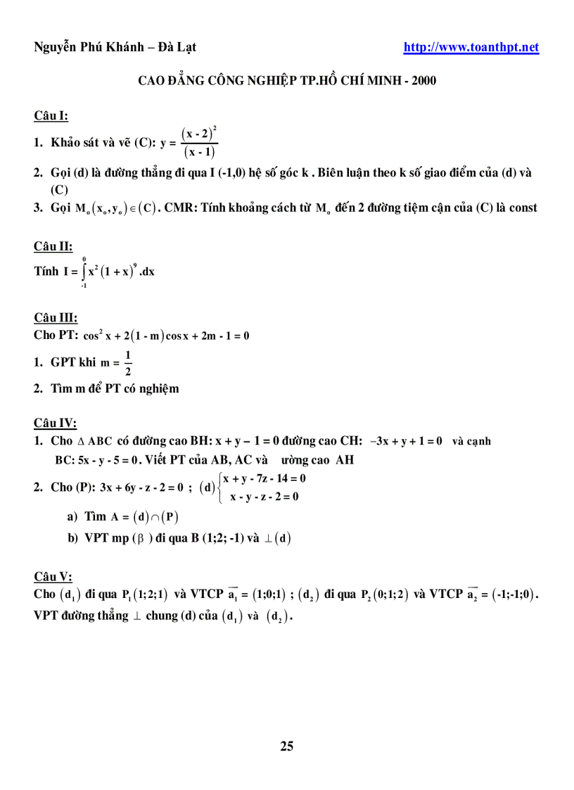 image for page 245 DeCaoDang DH 1996 2005 mon toan