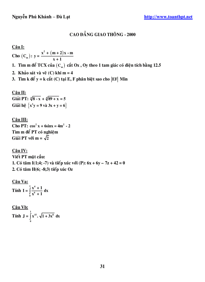 image for page 245 DeCaoDang DH 1996 2005 mon toan