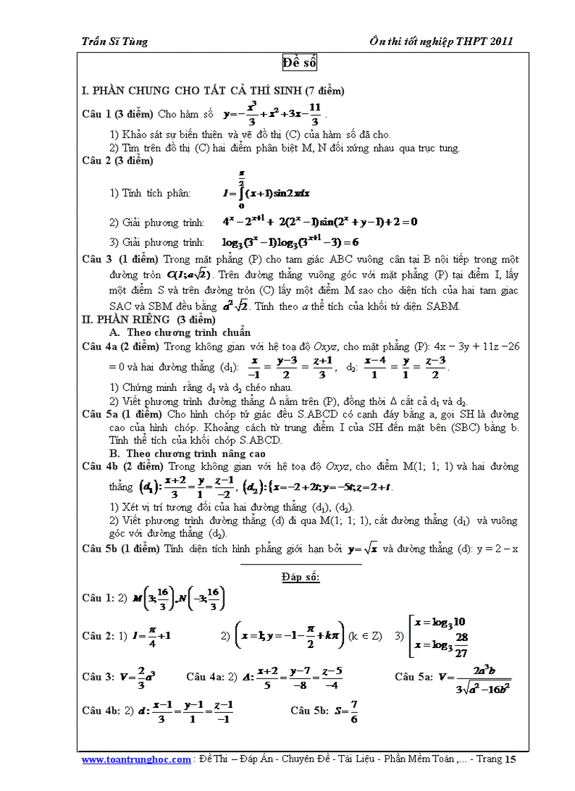 image for page 60 ĐỀ TOÁN ÔN THI TN THPT có đáp án
