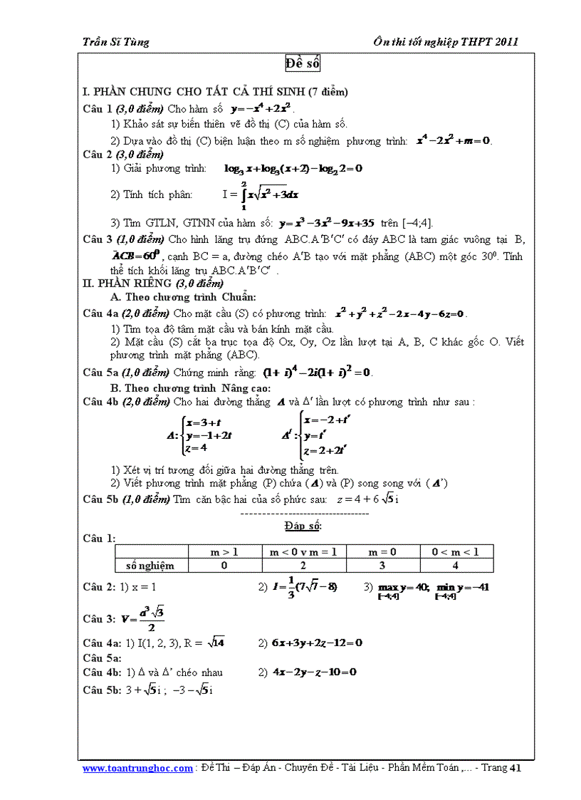 image for page 60 ĐỀ TOÁN ÔN THI TN THPT có đáp án
