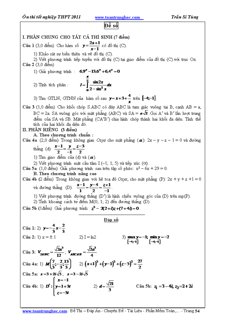 image for page 60 ĐỀ TOÁN ÔN THI TN THPT có đáp án