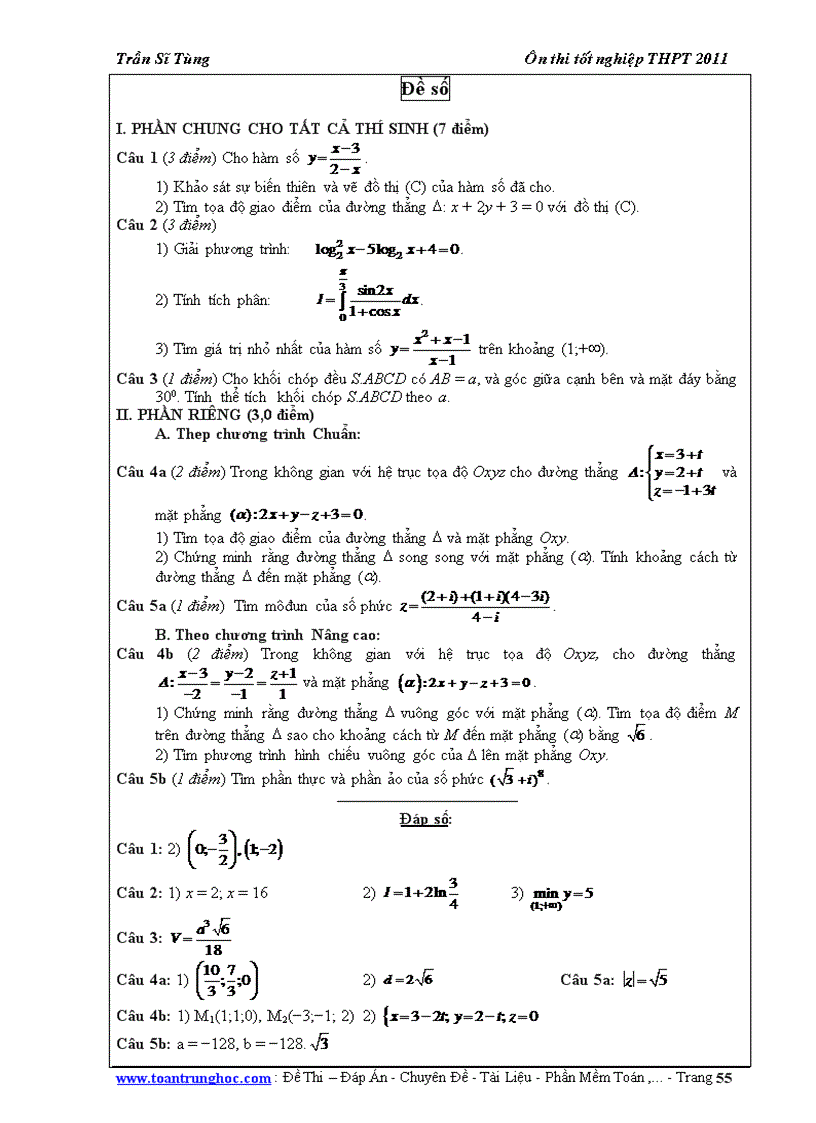 image for page 60 ĐỀ TOÁN ÔN THI TN THPT có đáp án