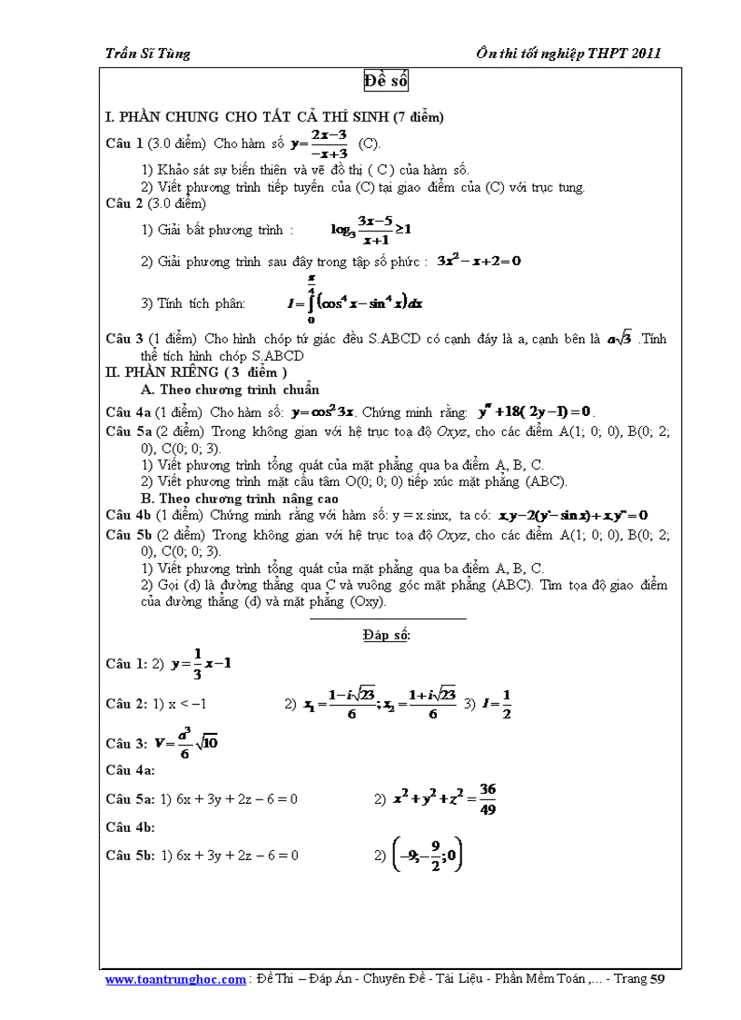 image for page 60 ĐỀ TOÁN ÔN THI TN THPT có đáp án