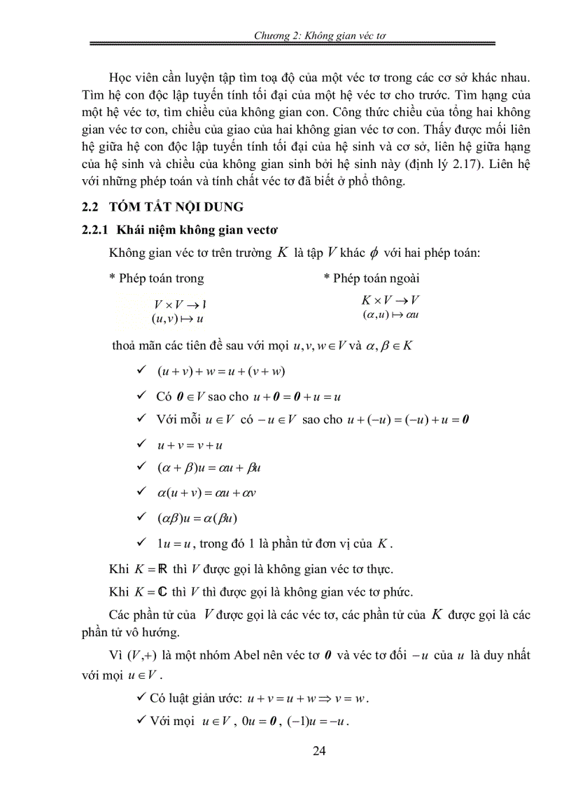 image for page Bai tap dai so tuyen tinh a1