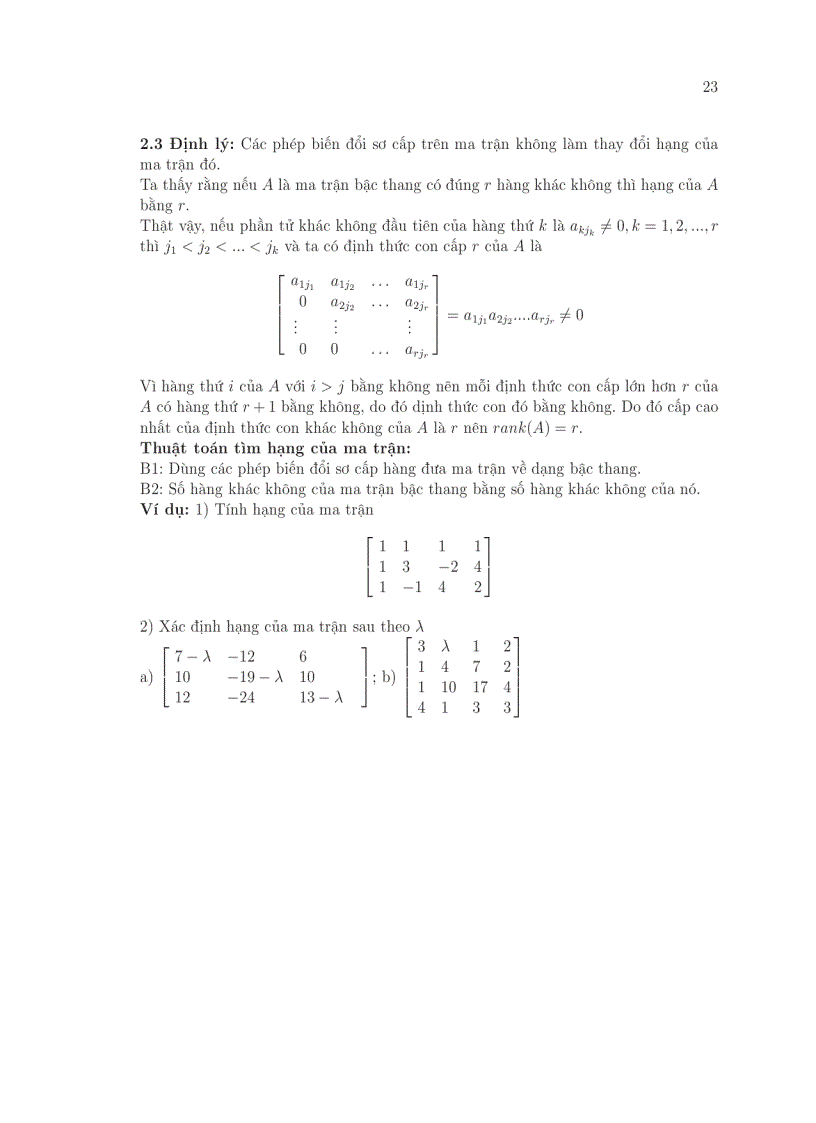 image for page Bài giảng đại số tuyến tính