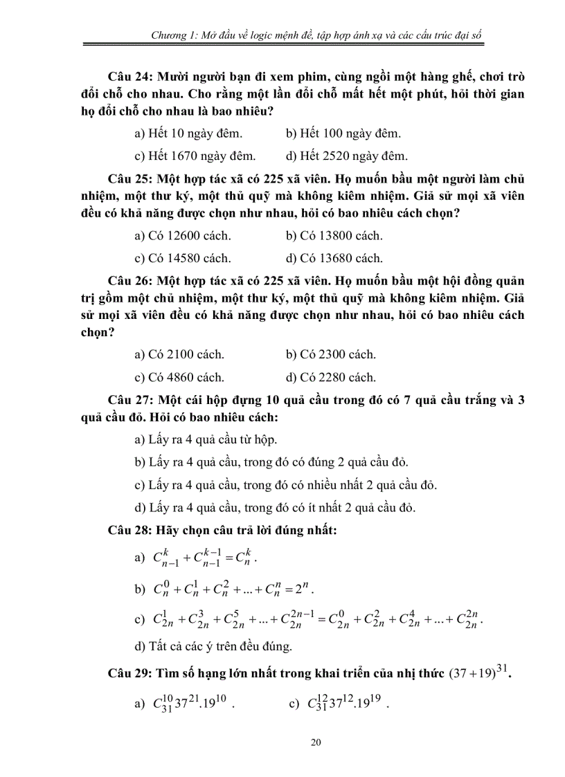 image for page Bai tap dai so tuyen tinh a1 1