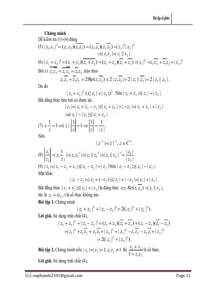 image for page Bài tập số phức