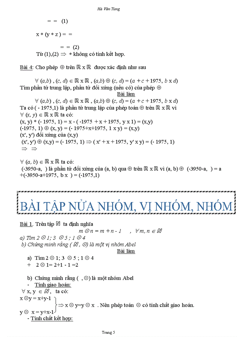 image for page Bài tập về phép toán hai ngôi