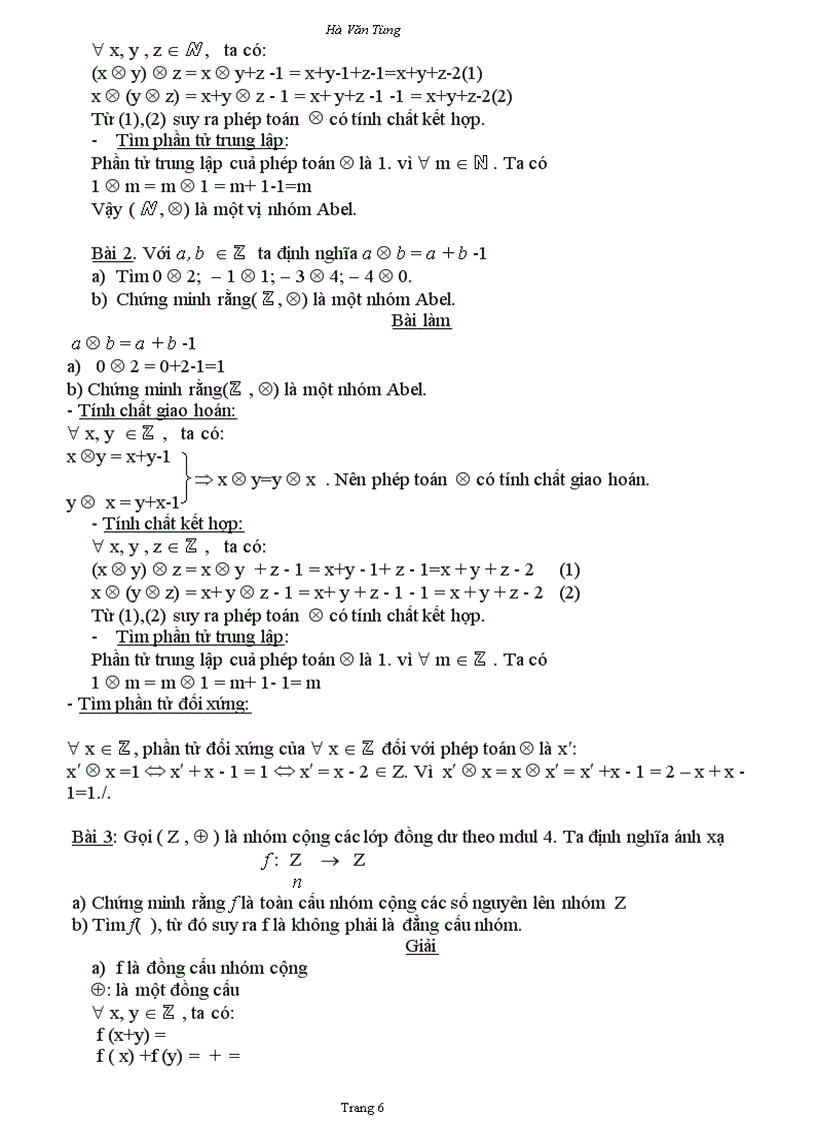 image for page Bài tập về phép toán hai ngôi