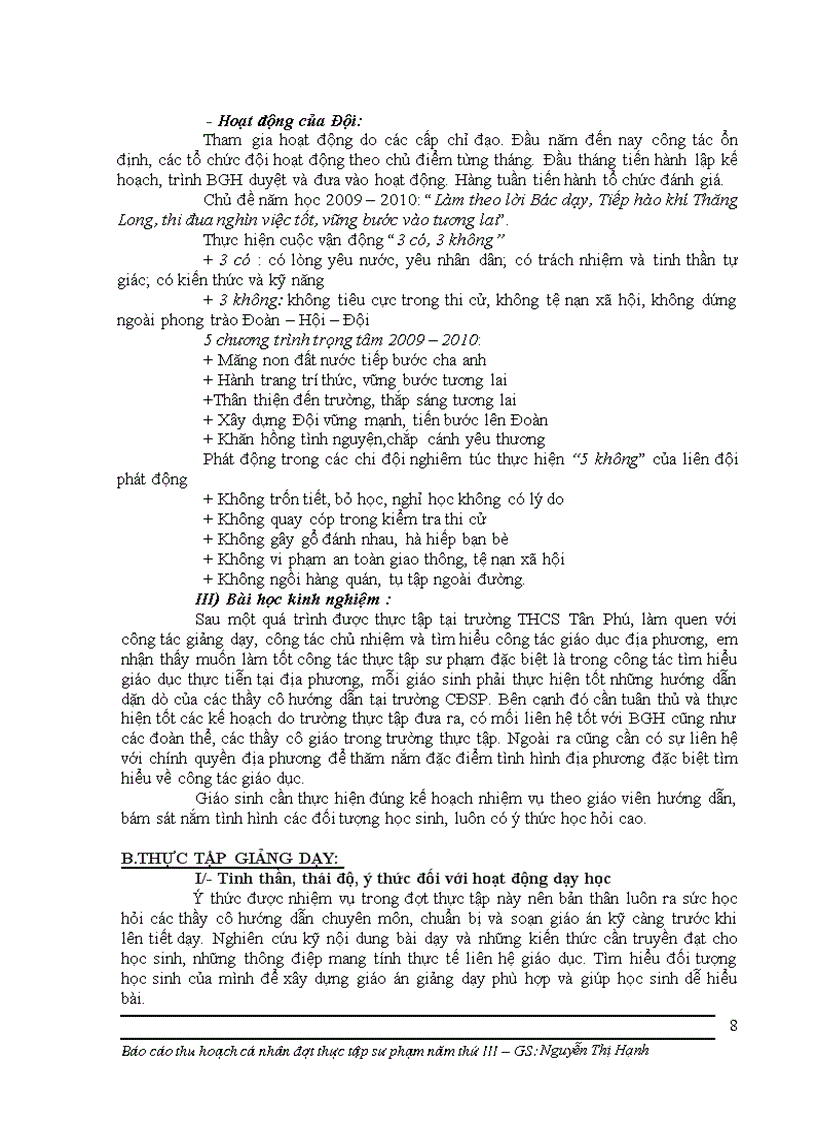 image for page Bao cao thuc tap su pham 1