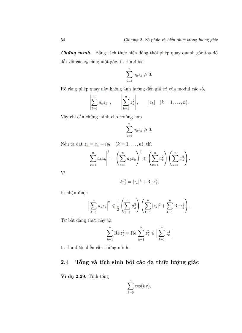 image for page Biến số phức Áp dụng trong lượng giác