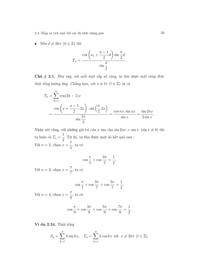 image for page Biến số phức Áp dụng trong lượng giác
