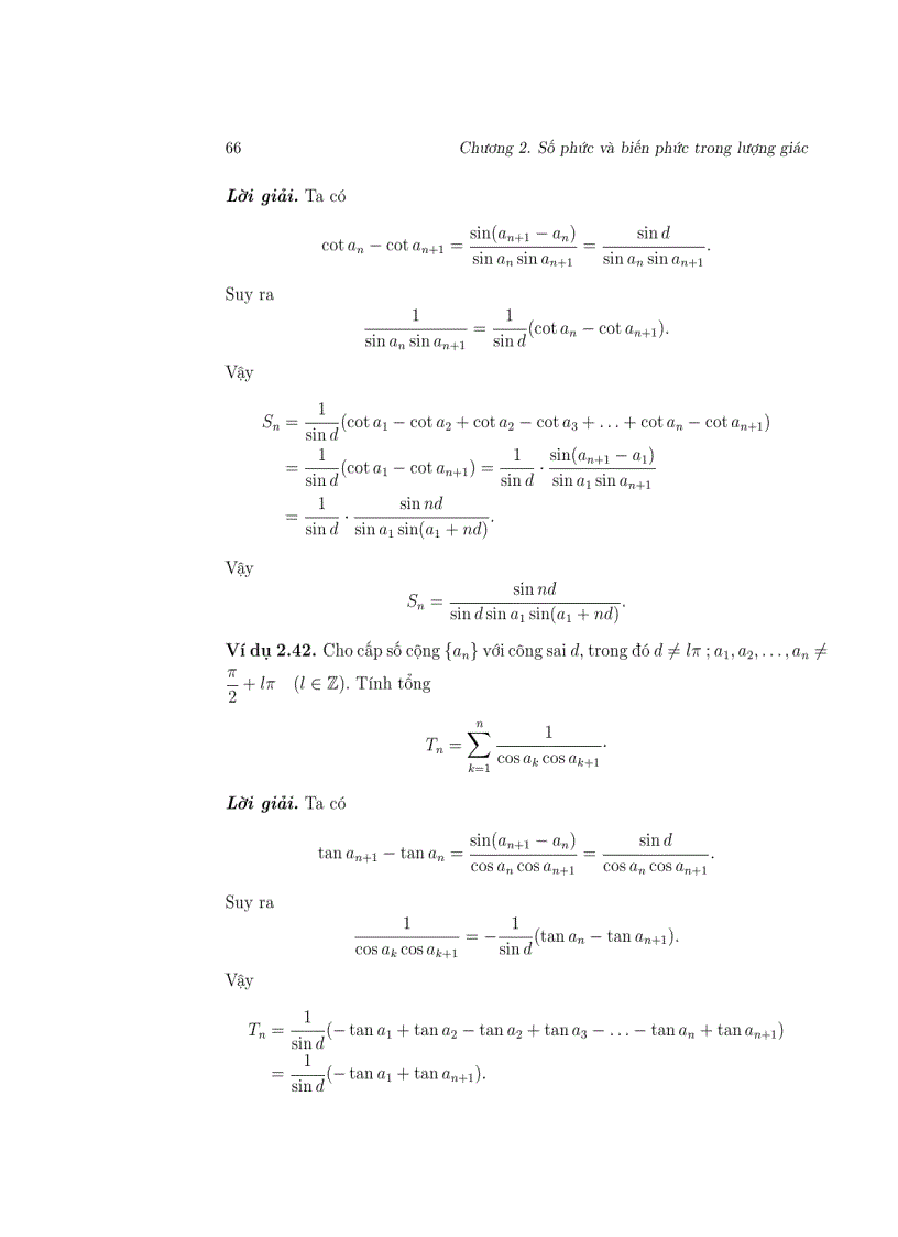 image for page Biến số phức Áp dụng trong lượng giác