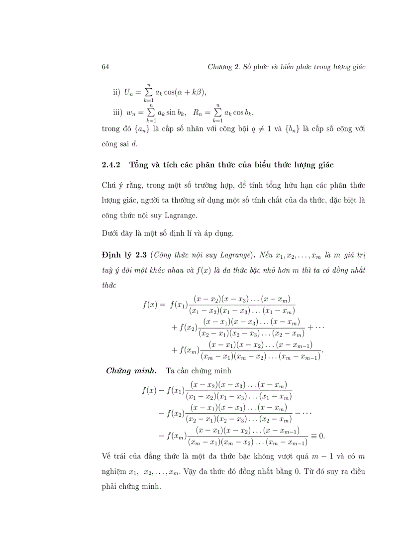 image for page Biến số phức Áp dụng trong lượng giác 1