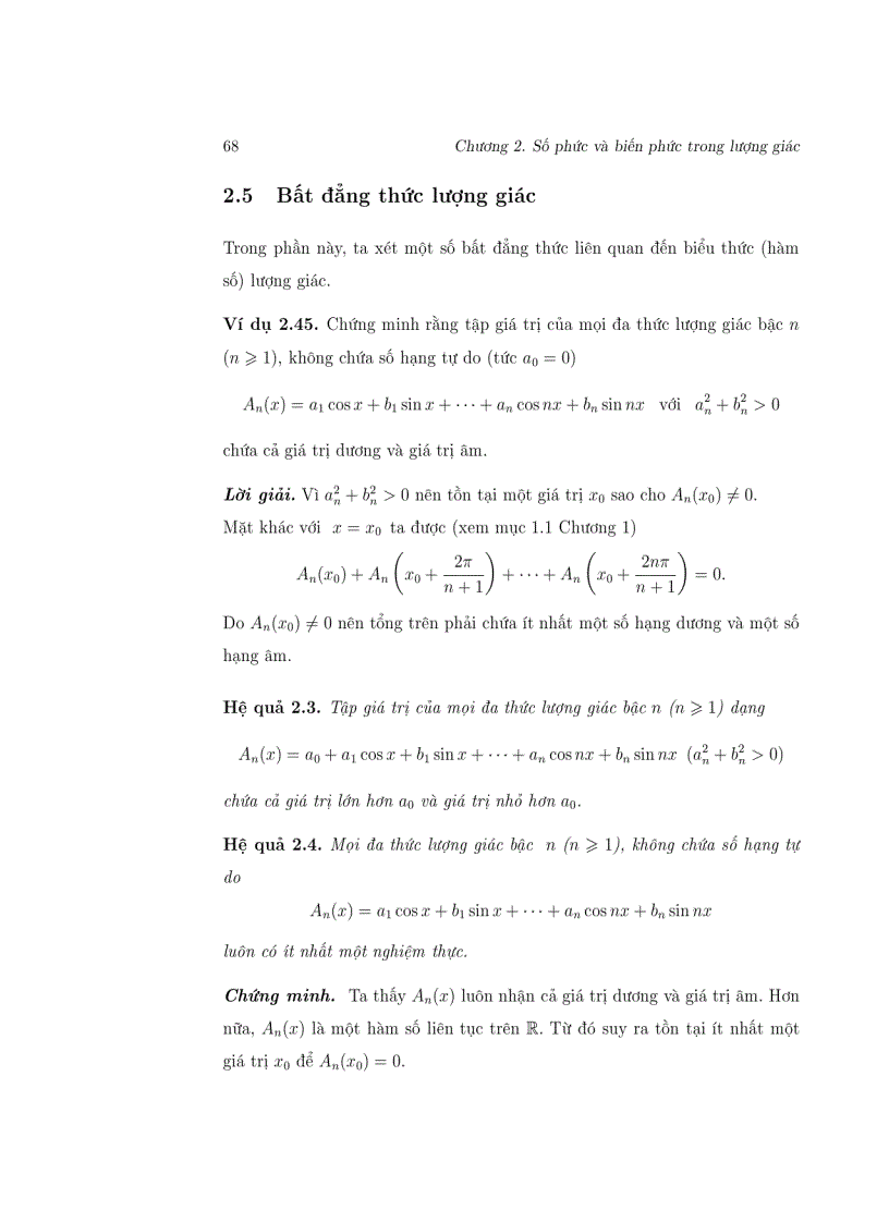 image for page Biến số phức Áp dụng trong lượng giác 1