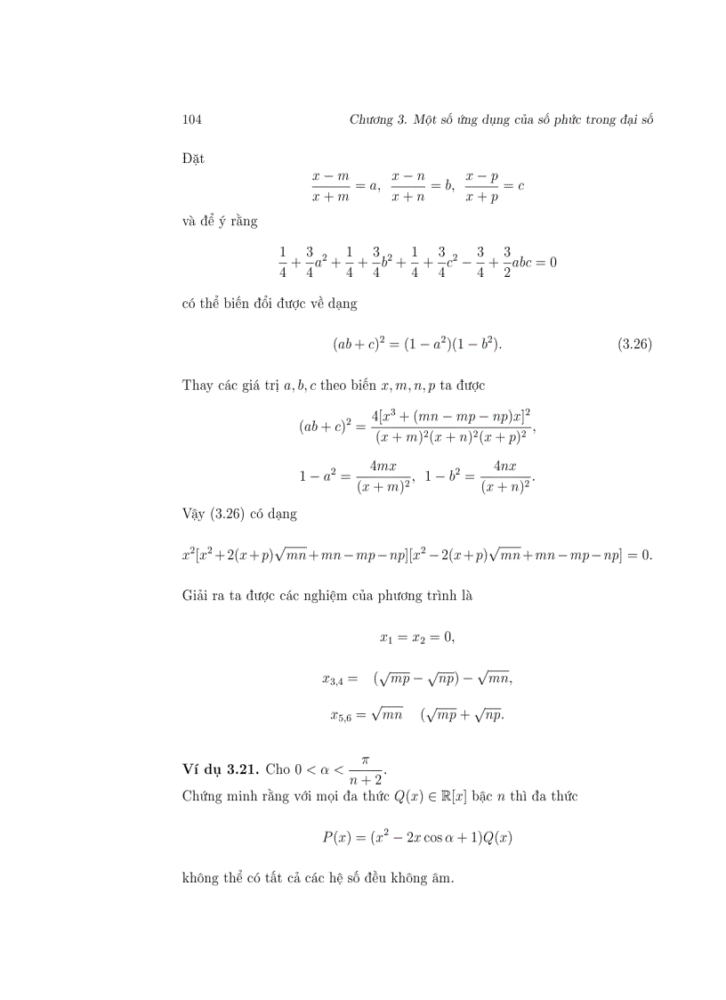 image for page Biến số phức Áp dụng trong đại số 1