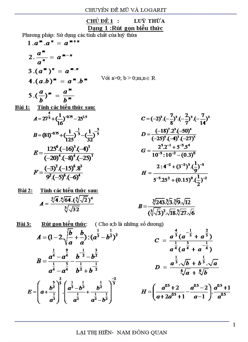 image for page Bpt mu và logarit