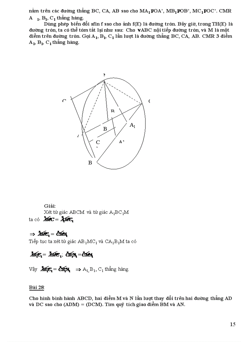 image for page BT hình học Afin