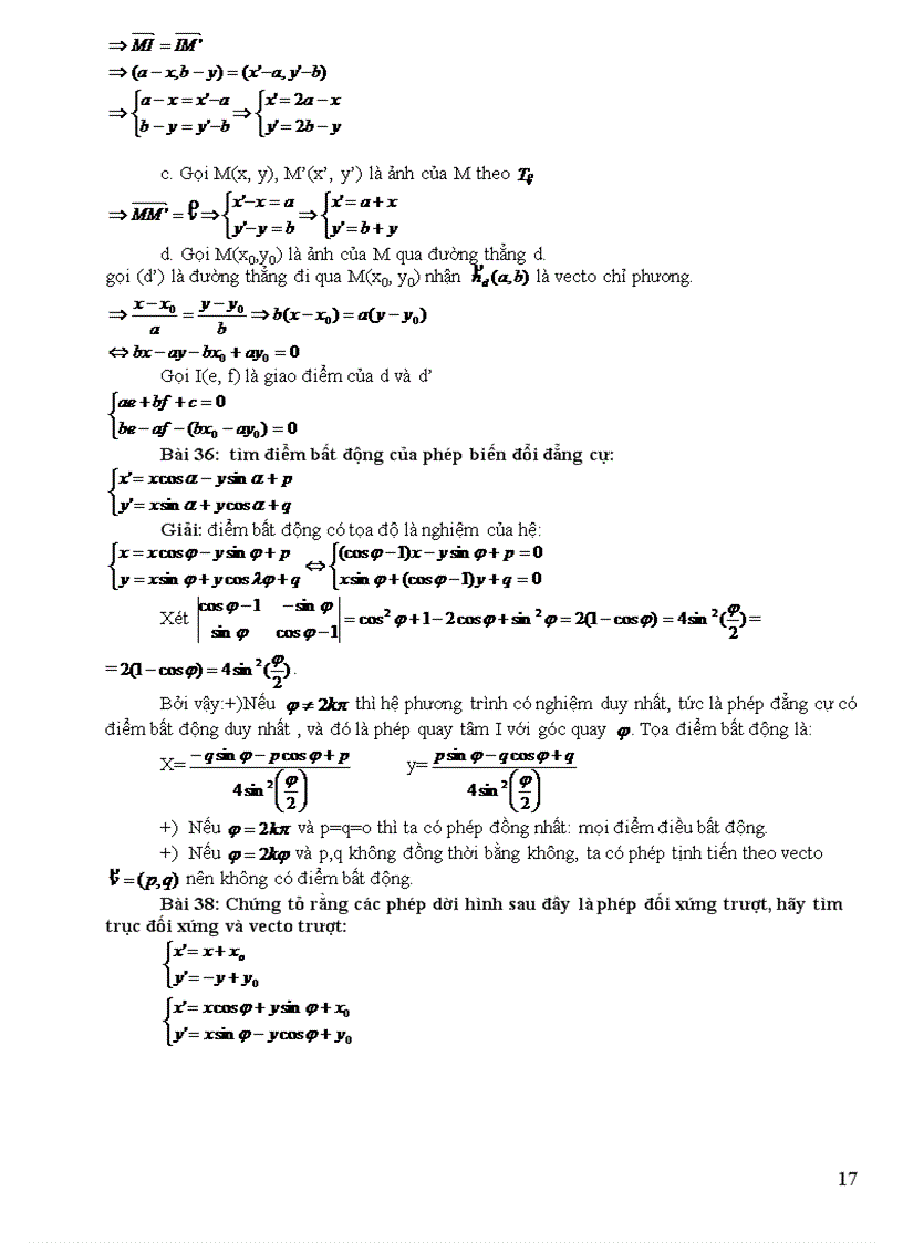 image for page BT hình học Afin