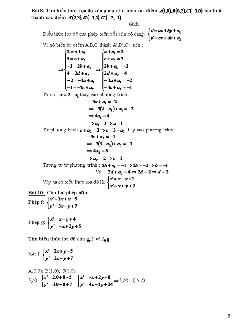 image for page BT hình học Afin 1