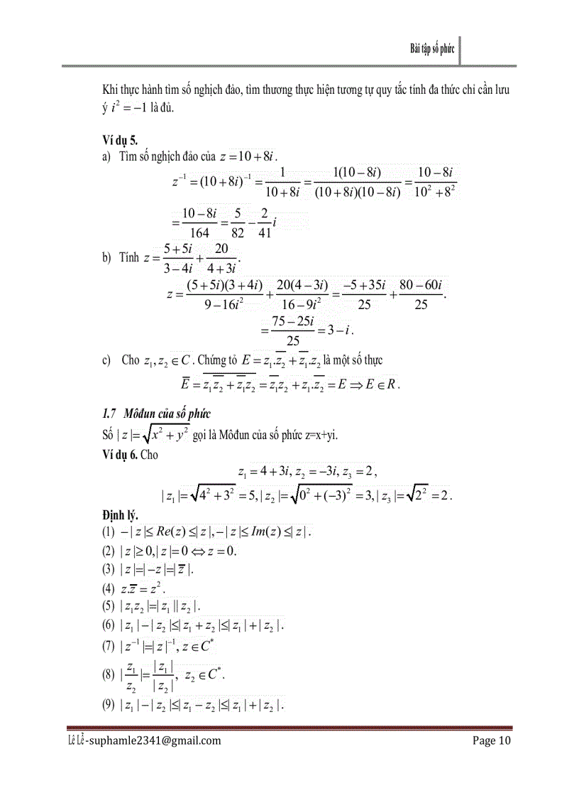 image for page Bài tập số phức 1