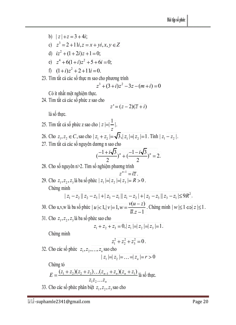 image for page Bài tập số phức 1