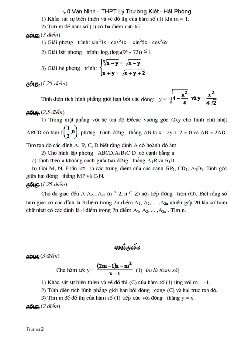 image for page Các dạng đề và bài tập ôn thi cao hoc