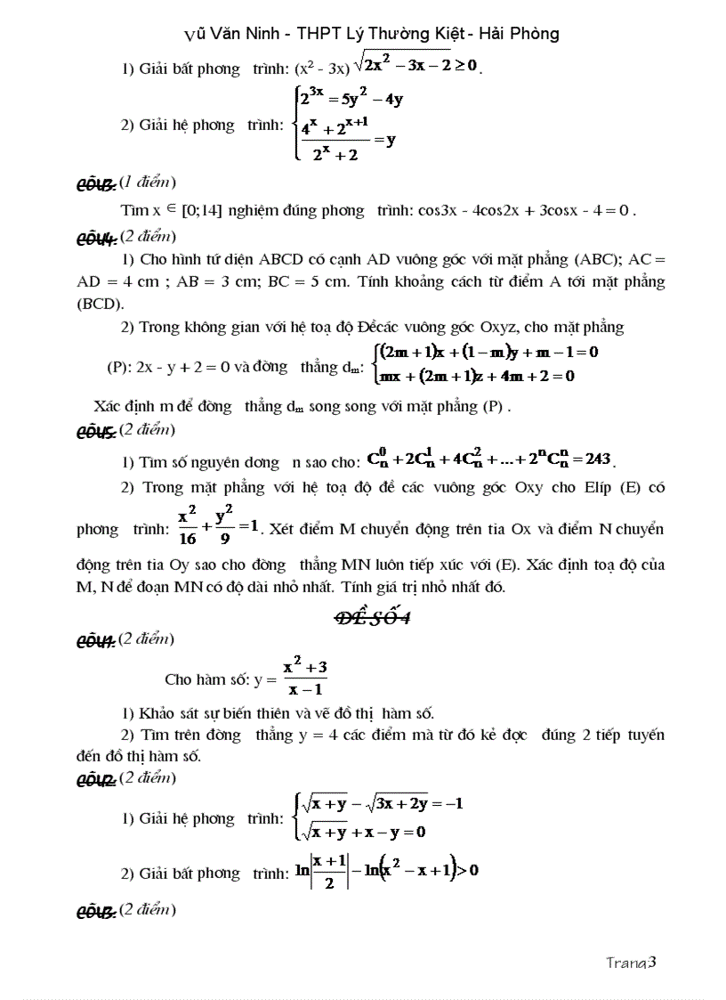 image for page Các dạng đề và bài tập ôn thi cao hoc