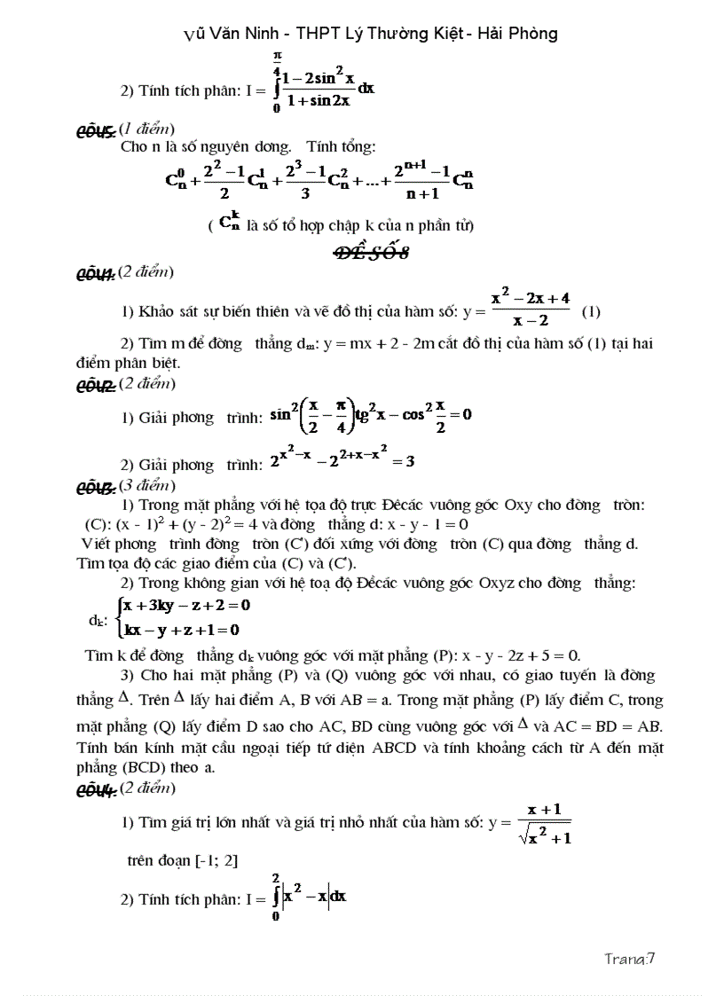 image for page Các dạng đề và bài tập ôn thi cao hoc