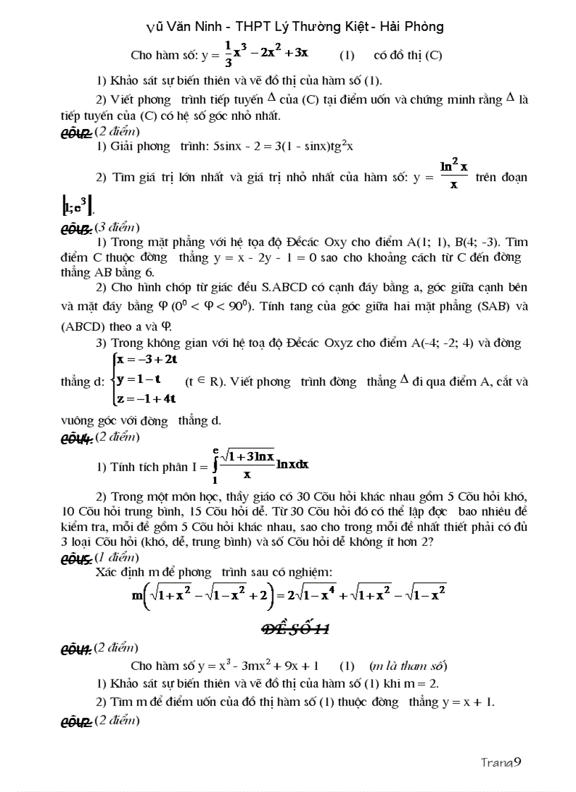 image for page Các dạng đề và bài tập ôn thi cao hoc