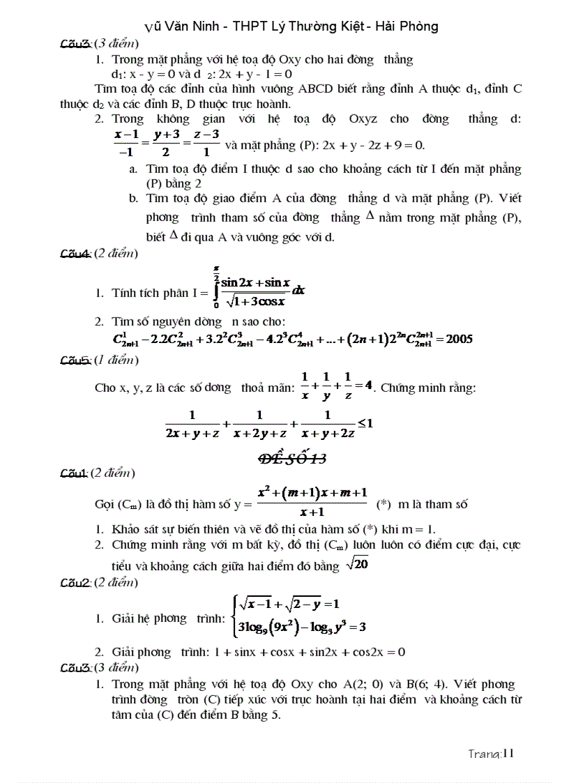 image for page Các dạng đề và bài tập ôn thi cao hoc