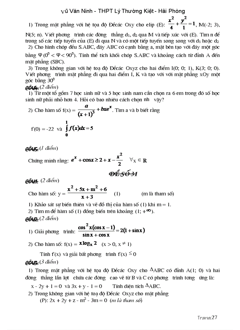 image for page Các dạng đề và bài tập ôn thi cao hoc