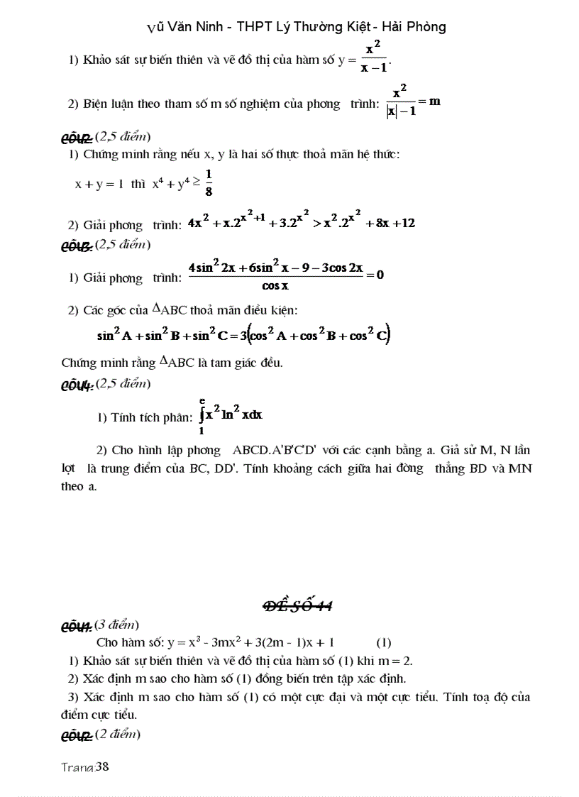 image for page Các dạng đề và bài tập ôn thi cao hoc