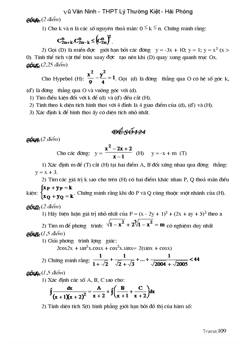 image for page Các dạng đề và bài tập ôn thi cao hoc