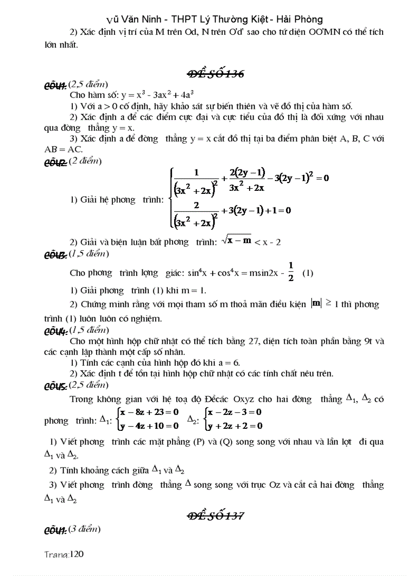 image for page Các dạng đề và bài tập ôn thi cao hoc